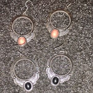 Western Style Earrings 2 Pair